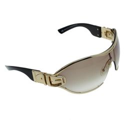 GUCCI Womens Designer Sunglasses Brown Shield 

