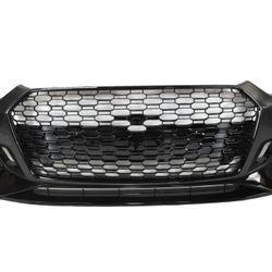 AUDI A5 B9 S5 RS5 Style Front Bumper W/ Black Front Grille