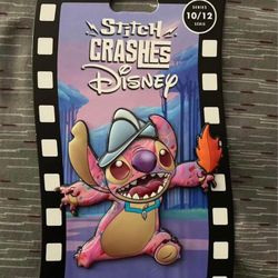 DISNEY Stitch CRASHES Pocahontas Pin (NEW)