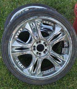 20" chrome wheels