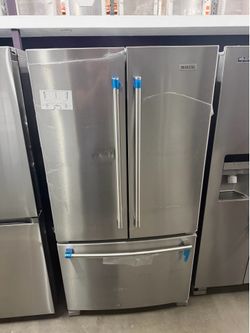 Maytag French door refrigerator with ice and water