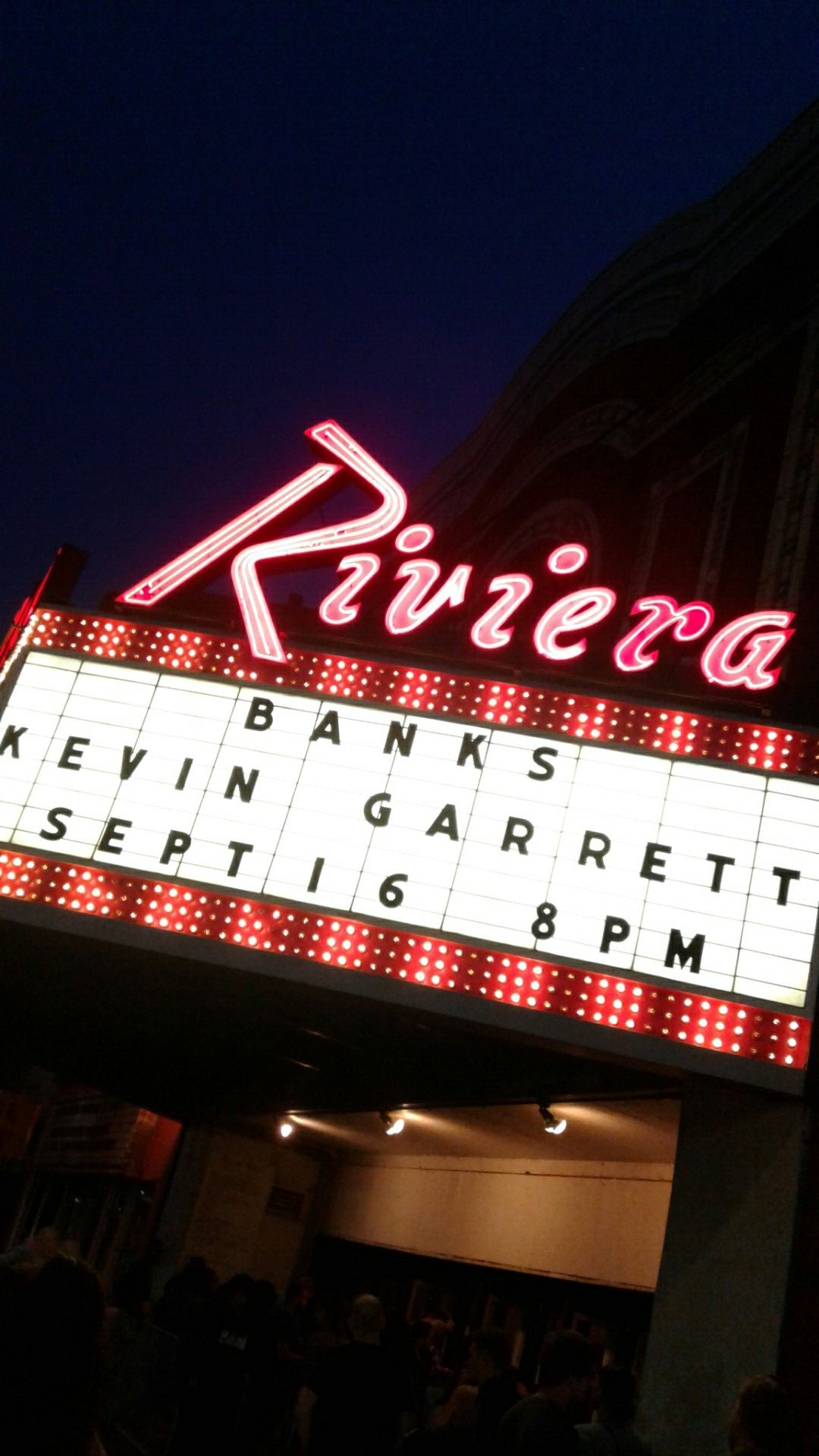 BANKS WITH KEVIN GARRET TICKETS FOR TONIGHT 9/16