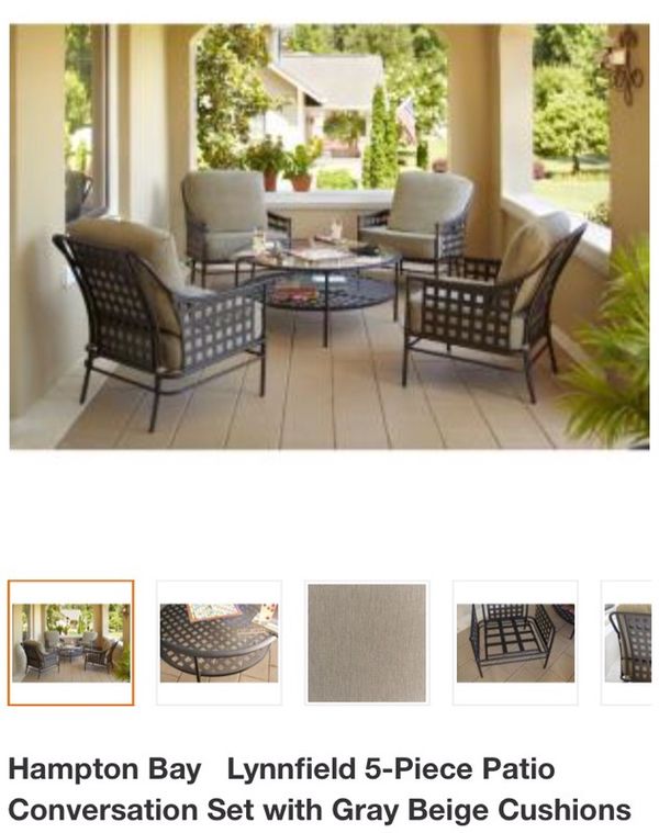 Hampton Bay Lynnfield 5 Piece Patio Conversation Set With Gray Beige Cushions For In Chicago Il Offerup - Lynnfield 5 Piece Patio Conversation Set With Gray Beige Cushions Hampton Bay Lynnfield 5 Piece Patio Conversation Set With Gray Beige Cushions For In Chicago Il Offerup - Lynnfield 5 Piece Patio Conversation Set With Gray Beige Cushions