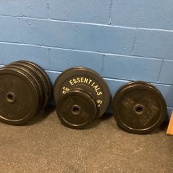 Rubber Olympic Weight Sets. Pairs. 45/35/25