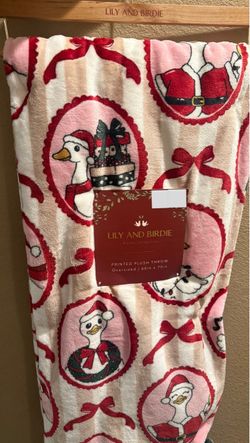 CHRISTMAS GOOSE BLANKET NEW GEESE BLANKET CHRISTMAS BLANKET