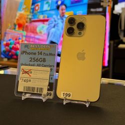 Black Friday Deals ARE LIVE at Best Deal in Town! Apple iPhone 14 Pro Max -256GB - (Unlocked) - Silver 