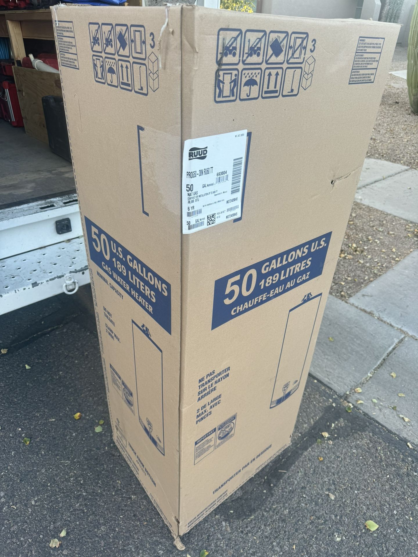 50 Gallon Gas Ruud Water Heater for Sale in Sun City, AZ OfferUp