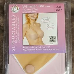 Whisper Bra – Strapless, Backless, Reusable Adhesive Bra