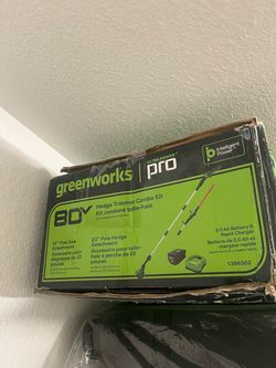 Greenworks Pro 80V Hedge Trimmer Combo Kit