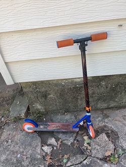 Nerf Kids Kick Scooter Blue and Orange