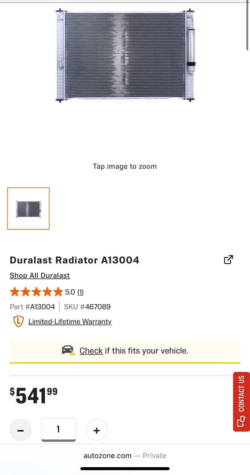 2014 Infiniti Qx60 Radiator