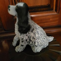 Porcelain Cocker Spaniel With Stand