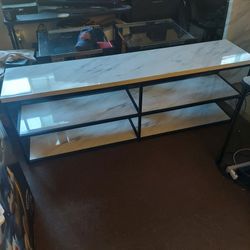 Faux Marble TV Stand