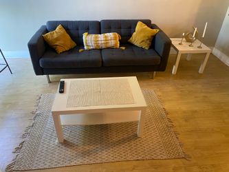Living Room Set+free Coffee Table (Sofa, Tables, Carpet and Decorative Pillows)