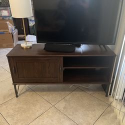 Wooden TV Stand With Storage