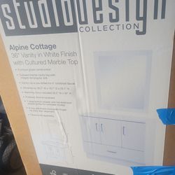 36in. Vanity w/  Mirror Combo