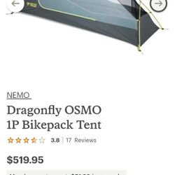 Nemo 1p Dragonfly Bikepack BNWT