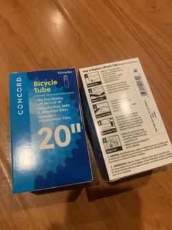 20 Inch Bike Tubes Pack Of 2