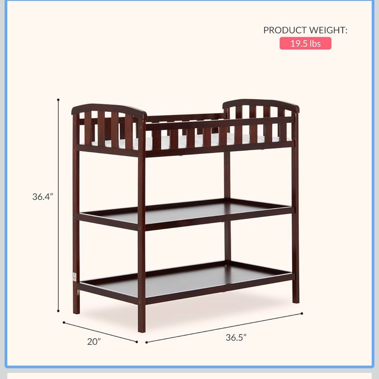 Dream On Me Emily Changing Table