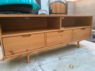 Wood Entertainment Center console