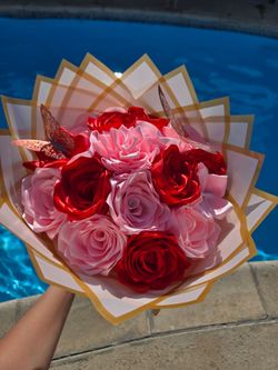 Ribbon flower Bouquet 🌸