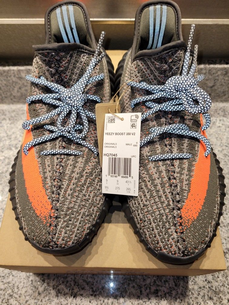 adidas gazelle silver green womens Adidas Yeezy Boost 350 V2 'Carbon Beluga' Grade-School main image 1