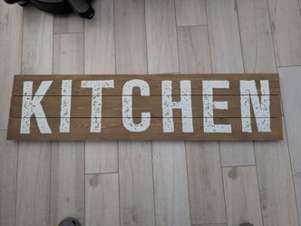 Kitchen sign decor