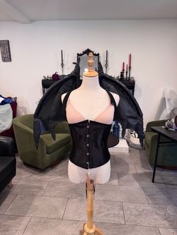 Black Dragon Wing Harness Costume Accessory