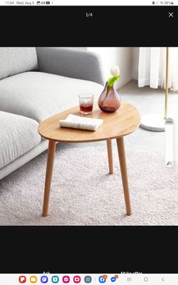 Wooden Triangle End Table - Exclusively Designed Modern Large Side Table. Hand Crafted - Wooden Side Table - Contemporary Design for Large End Tables