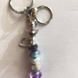 “MELODY” Glass Beaded Keychains W/ Charms