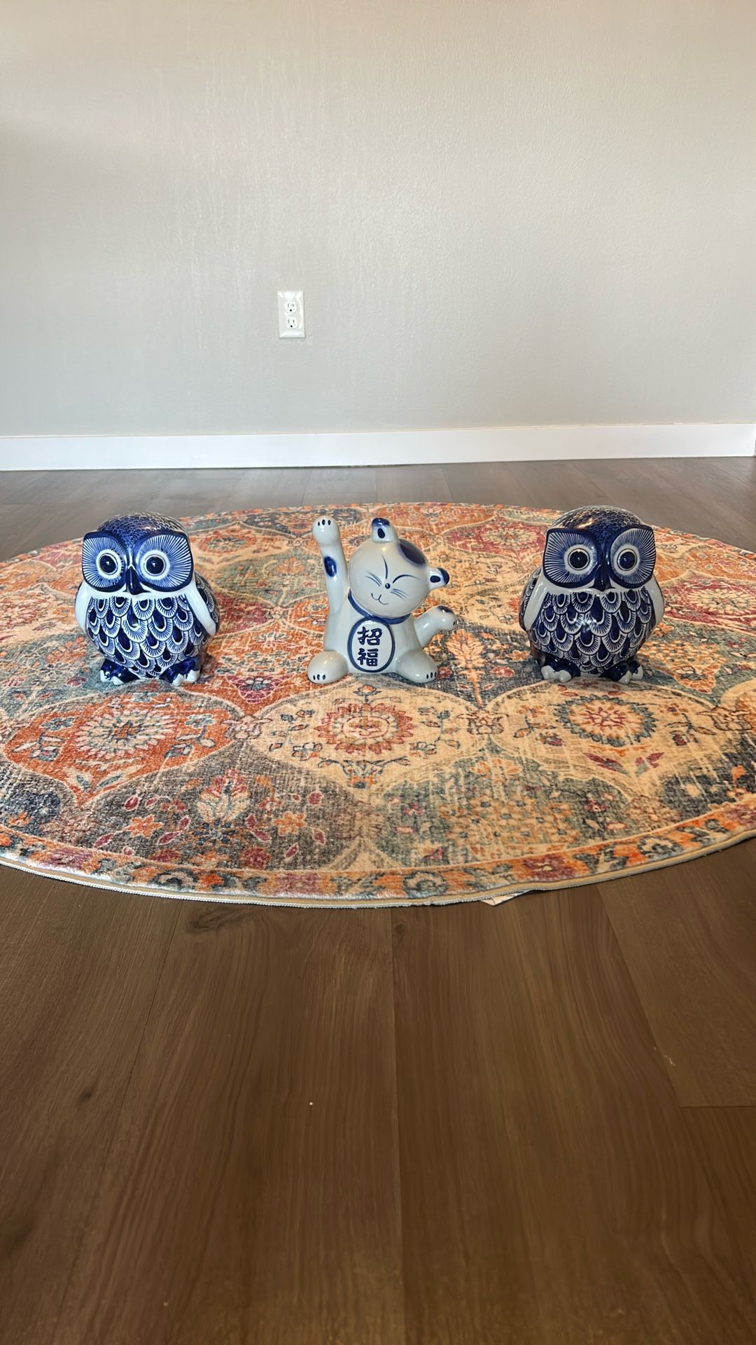 Owls & Cat Figurines