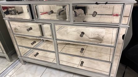Glass mirror Dresser