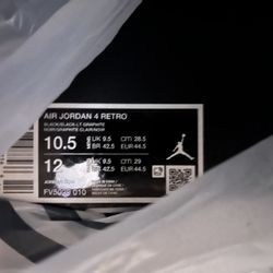 Jordan 4 Retro Black Cat (2025) Sz 10.5
