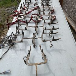 Old Mountaineering Ice Crampon’s Some Made In Italy 4 Sets One Single 