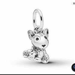 PANDORA Bull Terrier Charm Dog~Sterling Silver