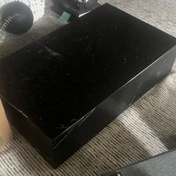 MENU Plinth Low Marble Coffee Table – Black Marquina – Made in Portugal