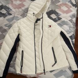 Tommy Hilfiger white puffer jacket