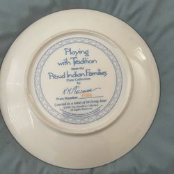 Ceramic plate Native American