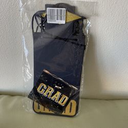 Graduation Photo Banner - 2020 Graduation Party Supplies - Gold Glitter Congrats Grad - Indoor/Outdoor Graduation Decorations