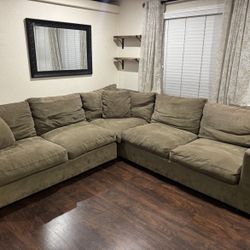 Brown L-Shape Couch 