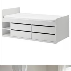 Twin Bed With Drawers 