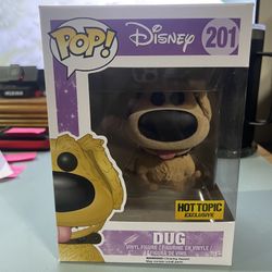 Funko Pop Disney Up #201 Dug Flocked Hot Topic Exclusive
