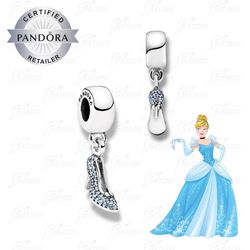 PANDORA -Disney Cinderella Glass Slipper 791470CFL -Retired