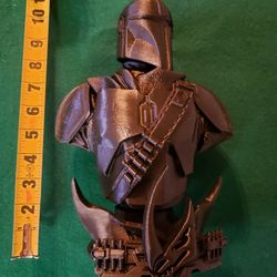 3D Mandalorian Star Wars Large Bust