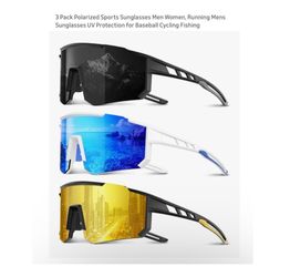 Brand new 3 Pack Polarized Sports Sunglasses Men Women, Running Mens Sunglasses UV Protection for Baseball Cycling Fishing