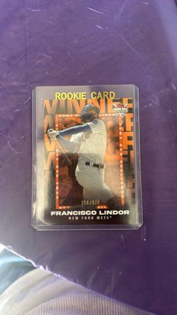 Francisco Lindor Topps Rookie Card New York Mets