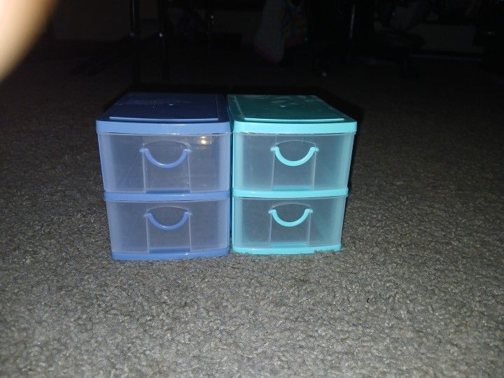 2 Pc Mini Drawers