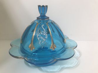 Vintage Glass Candy Dish