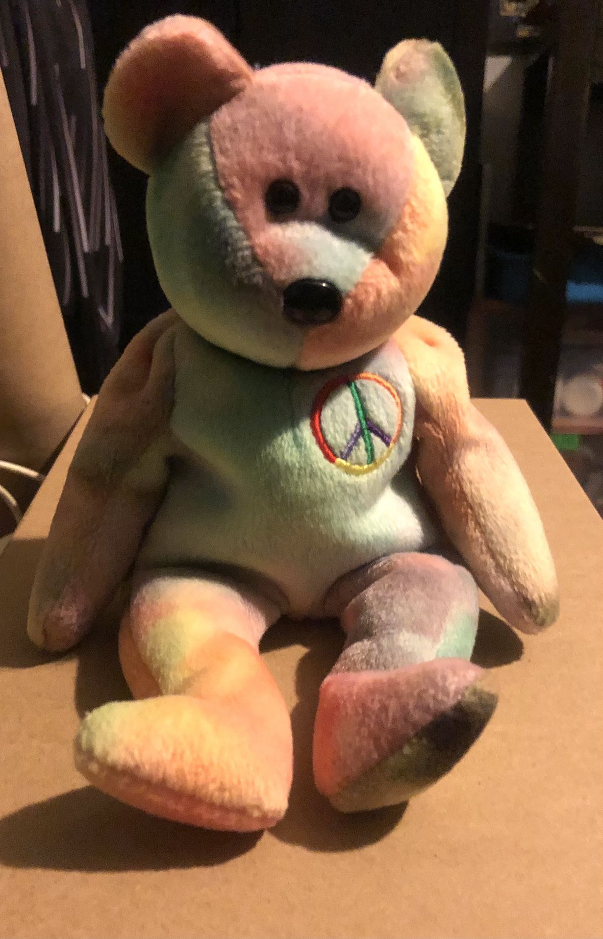 Vintage Peace Beanie Baby