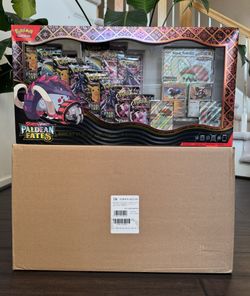 Pokémon Paldean Fates Great Tusk & Iron Treads ex Premium Collection (11 packs)